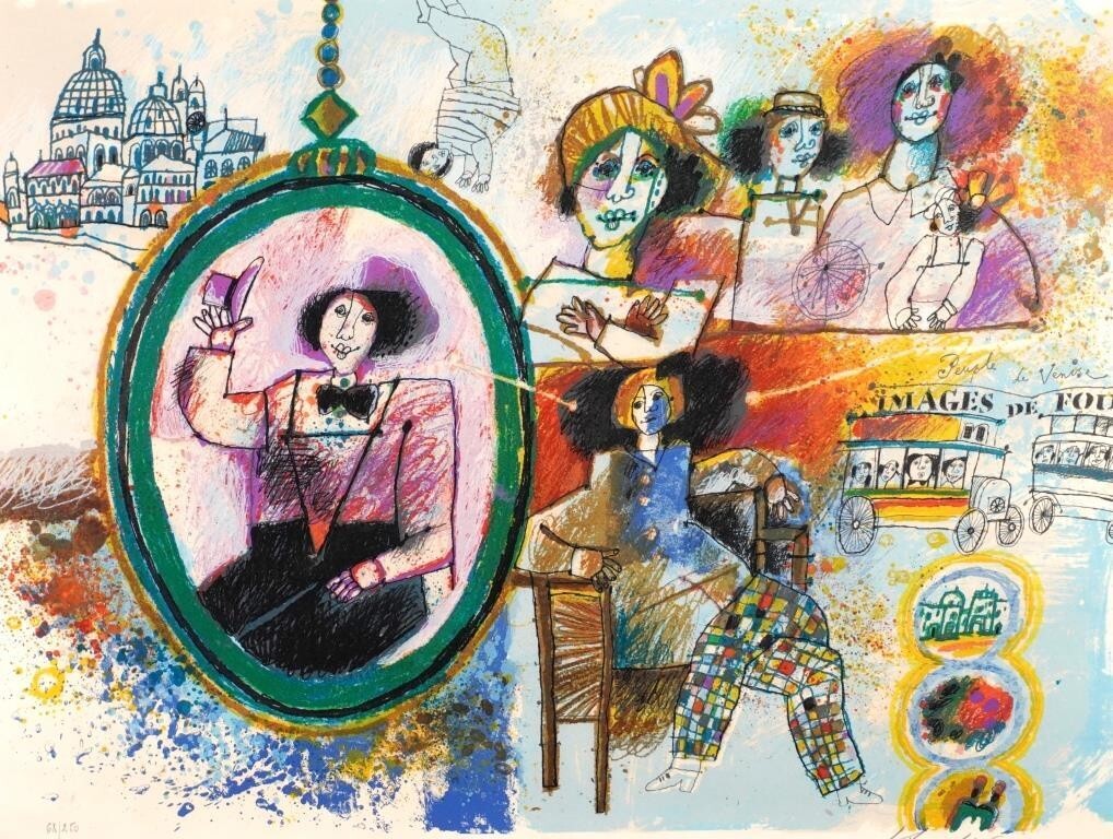Theo Tobiasse - 'People Of Venice' Limited
