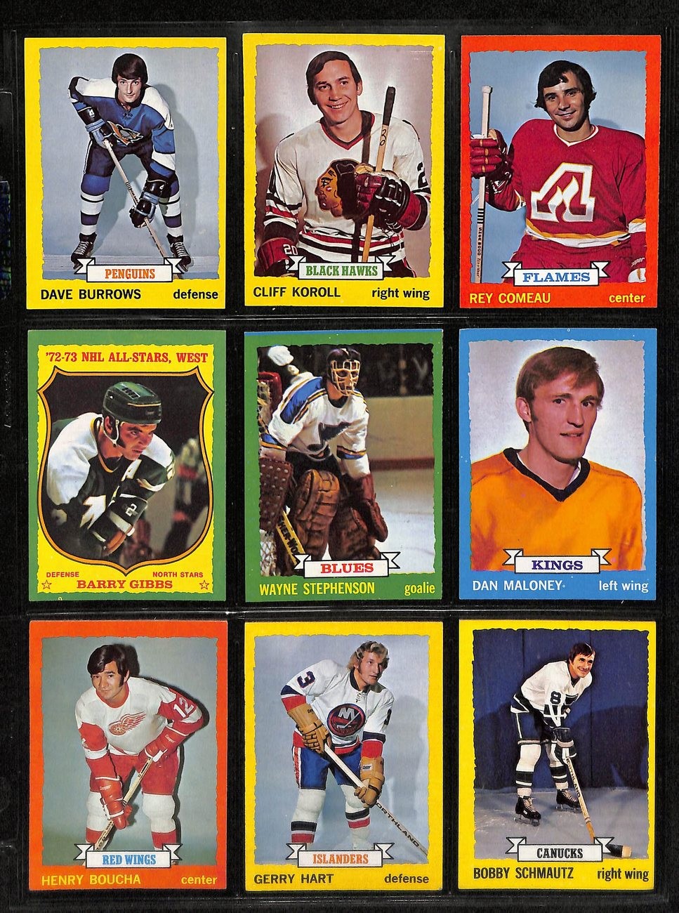 1973-74 Topps Hockey Cards Complete Set (1-198)