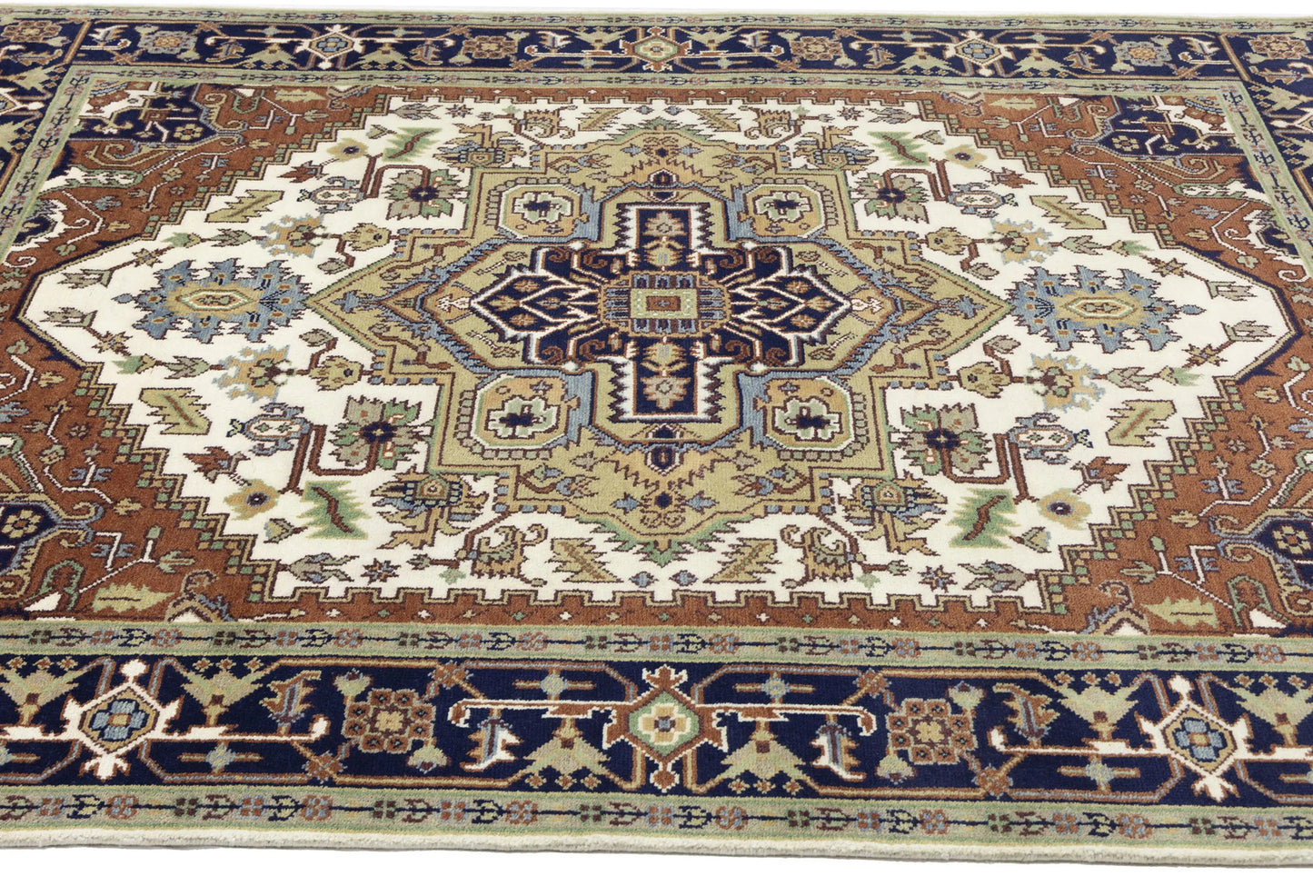8X10 Ft Heriz Serapi Oriental Rug Traditional