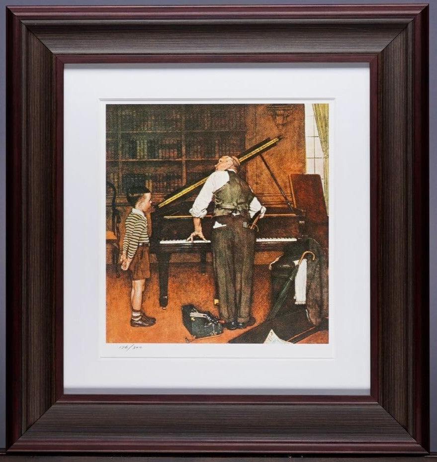 Norman Rockwell Diamond Screening The Piano Tuner Limited Edition Print 176/300