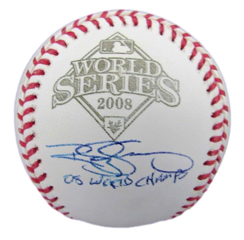 Rudy Seanez Signed/Inscribed 2008 World Series