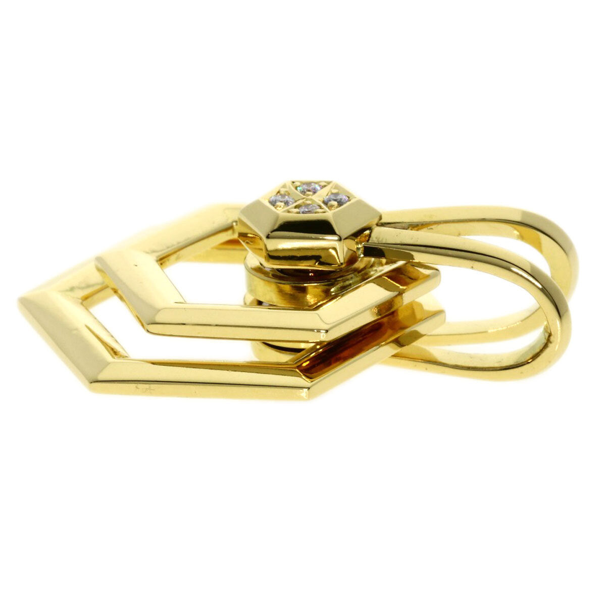 Waltham Pendant Top Diamond K18 Yellow Gold