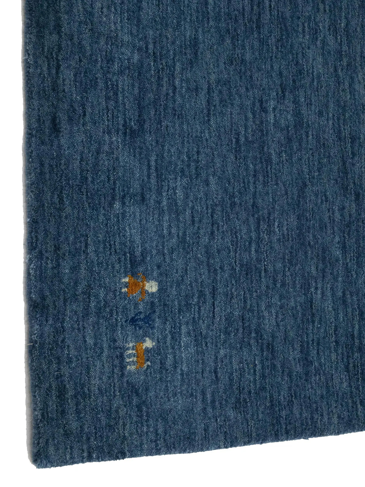 Modern Gabbeh Runner Rug 3X10 Ft Steel Blue