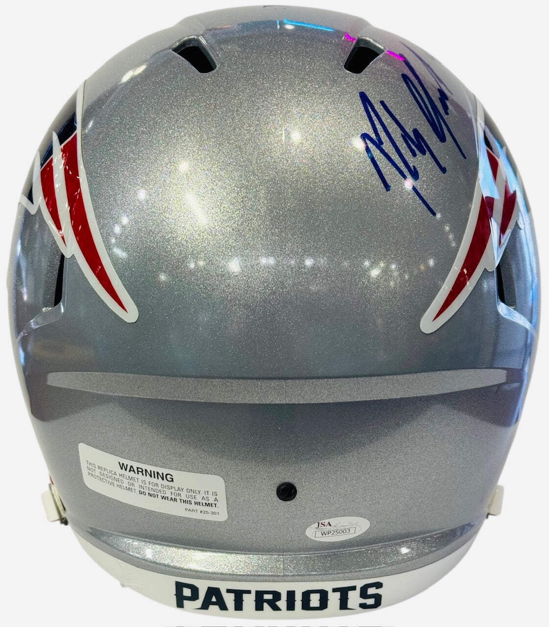 Rob Gronkowski Autographed Patriots Full Size Riddell Speed Helmet (Jsa)