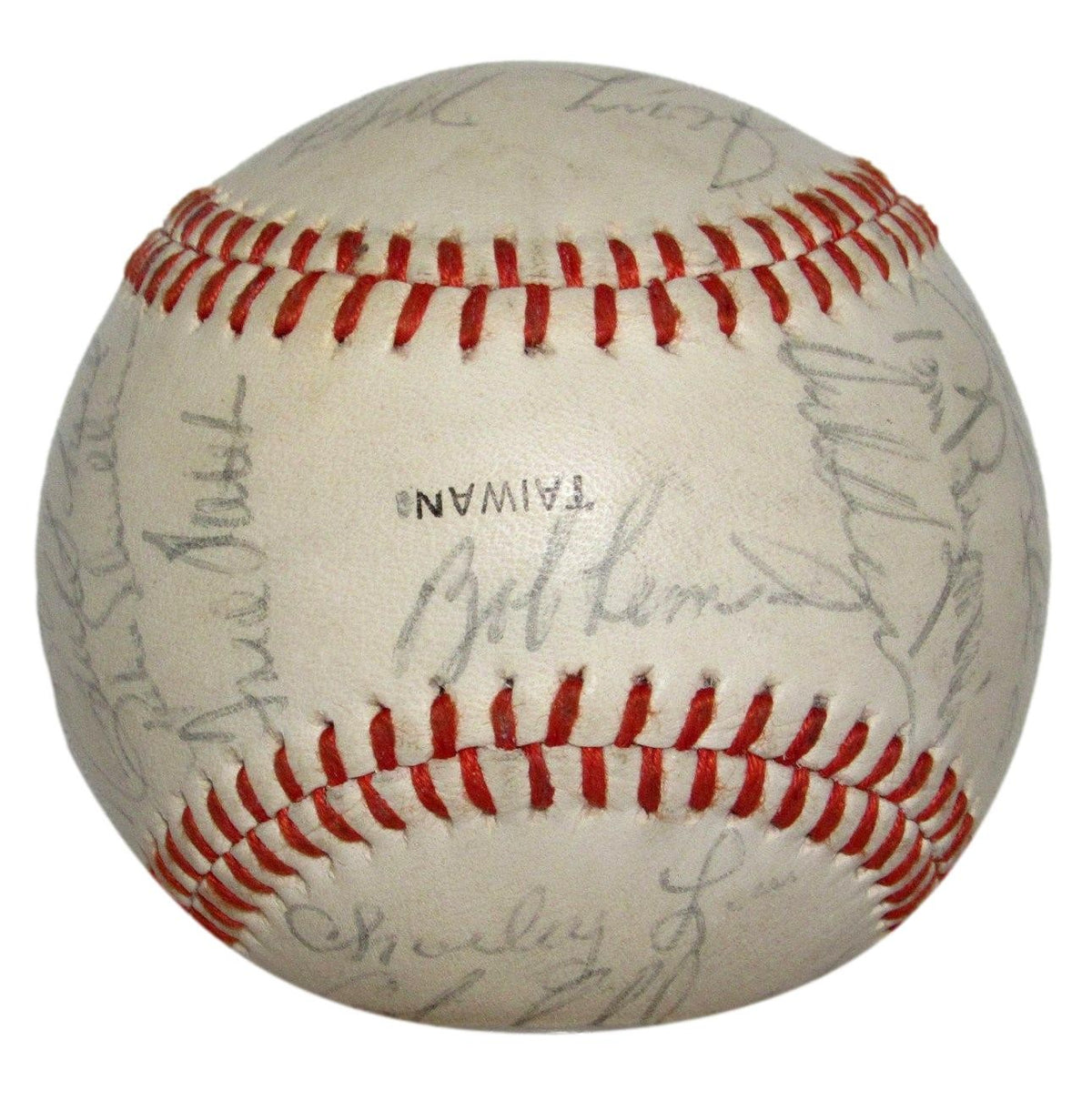 Royals Baseball Team 27 HOF Lemon Autographed 177605 Kansas City 1972