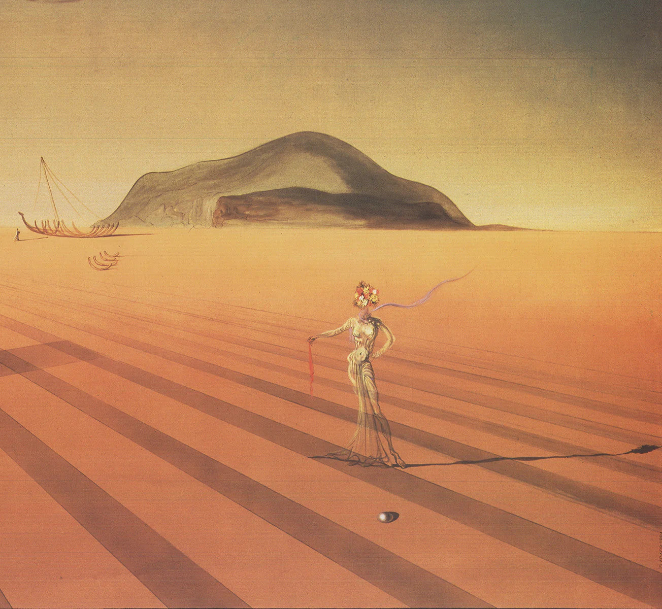 Salvador Dali The Two Harlequins " Offset Lithograph Surrealis