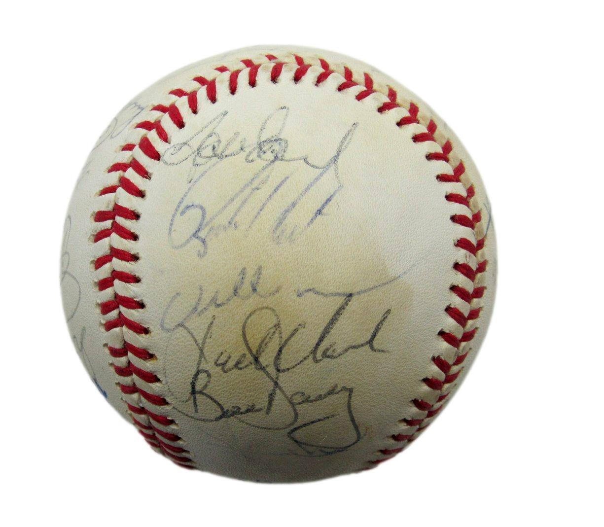 1987 Cardinals Autographed By 25 Rawlings World