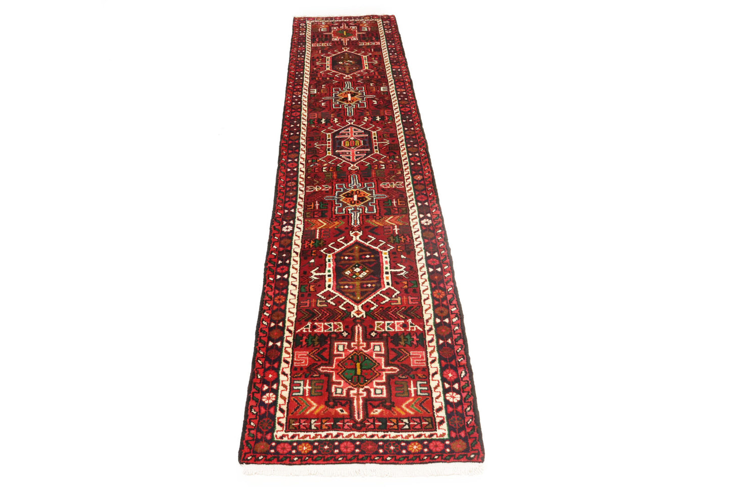 4'6X10 Ft Handmade Tribal Runner Rug Reindeer