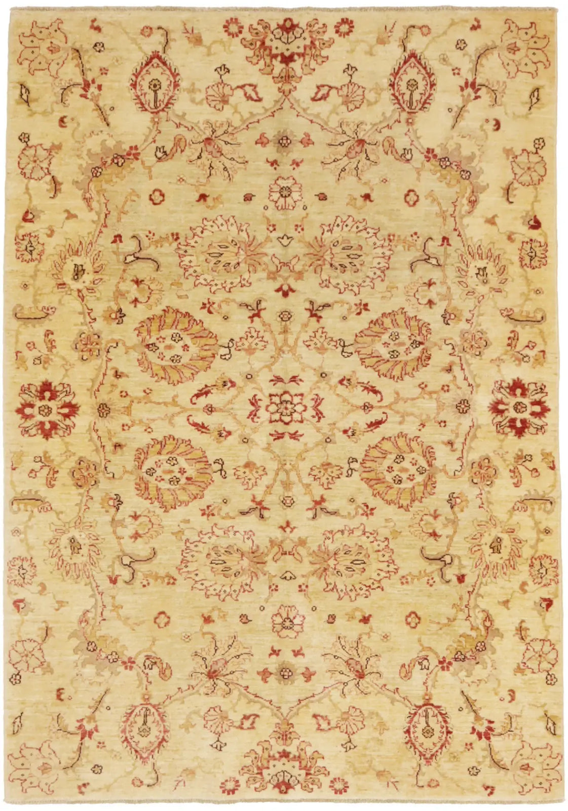 5X7 Ft Vintage Hand-Knotted Red Tribal Oriental