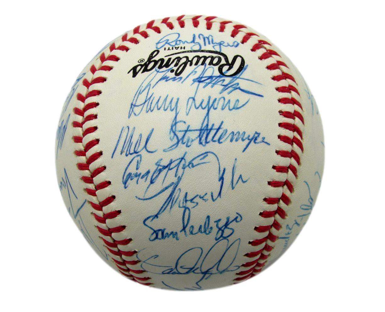 1989 Mets Team Autographed By 28 Johnson Carter