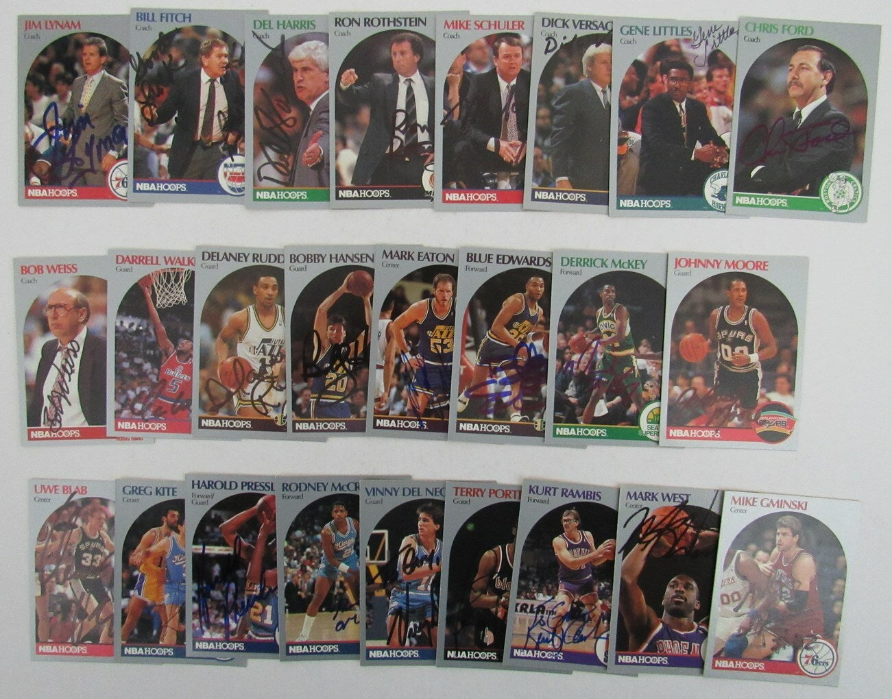 Lot Of 97 - Signed/Autographed 1990 Nba Hoops
