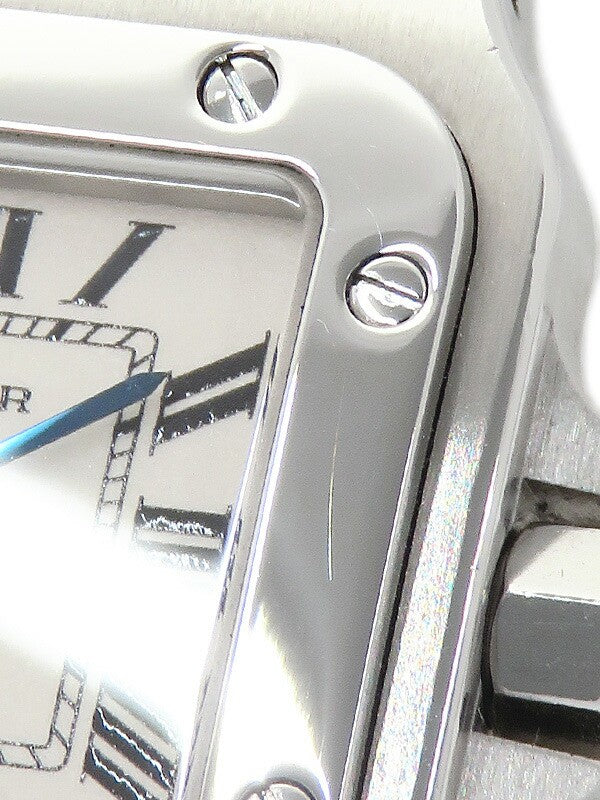 Cartier Santos Galve Sm W20056D6 White Ladies Used Watch #61123