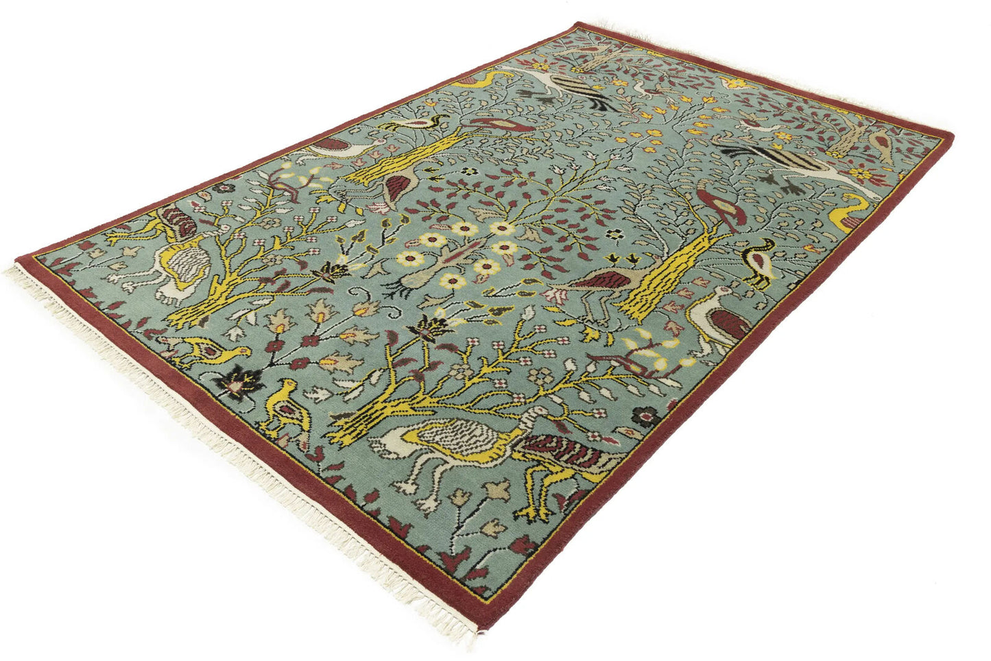 Handmade Chobi Oriental Rug 6X9 Ft Pictorial