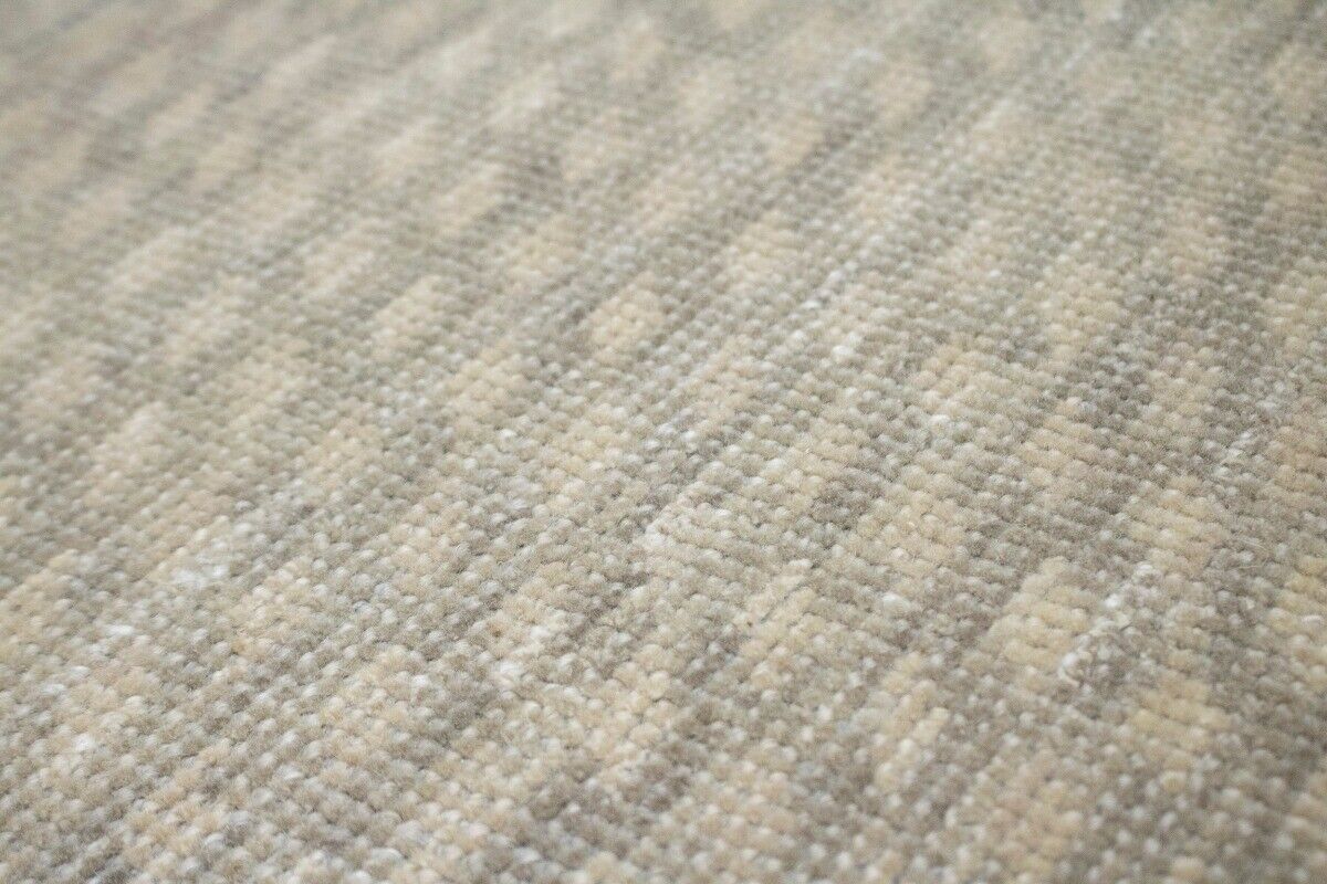 5X8 Ft Handmade Wool Area Rug Muted Beige Vintage