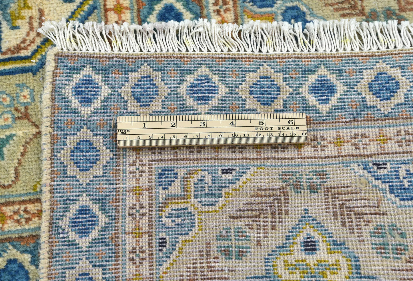 Semi Antique Wool Oriental Rug 9X12 Ft Floral