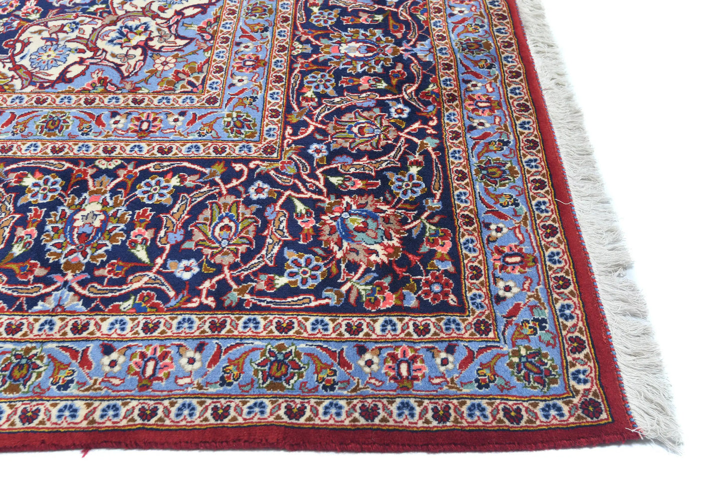 Handmade Vintage Red Oriental Rug 10X13 Ft