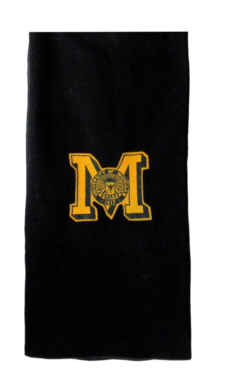University Of Michigan 39X58 Black Wool Blanket