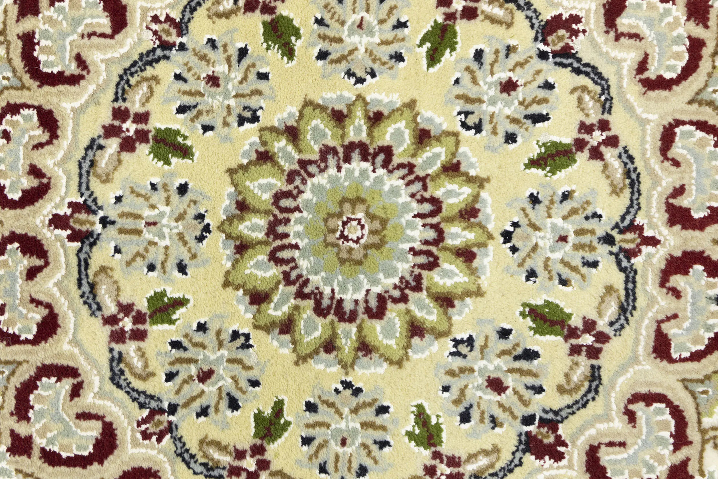 Black Floral Classic Handmade 6X6 Indo-Nain