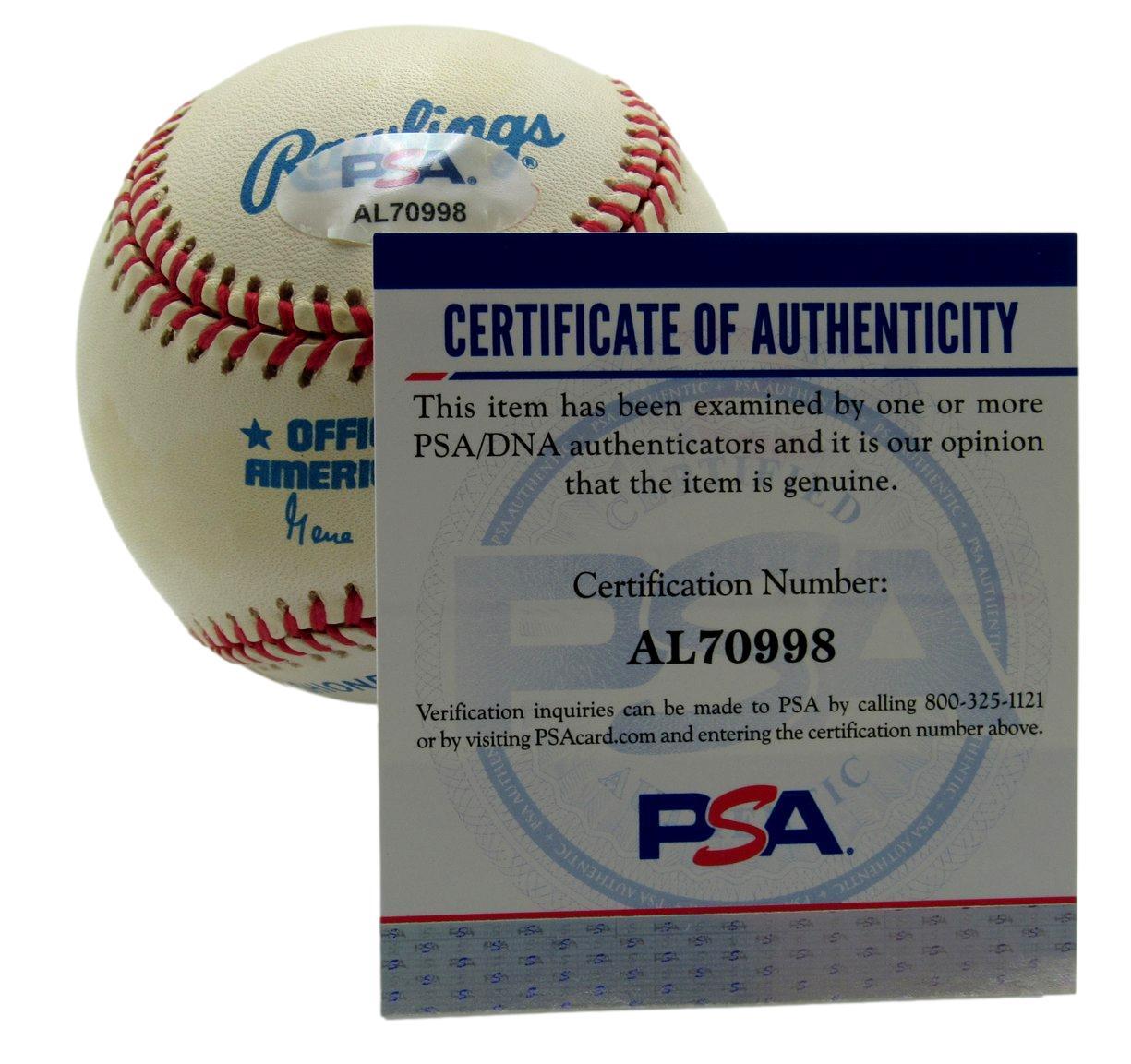 J.C. Hartman Signed Oal Baseball Negro League Kansas City Monarchs Psa/Dna