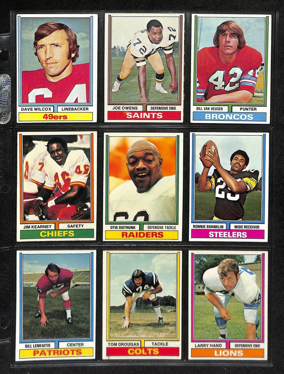 1974 Topps Football Card Complete Set (1-528) Bradshaw Hannah Rc Staubach 197448