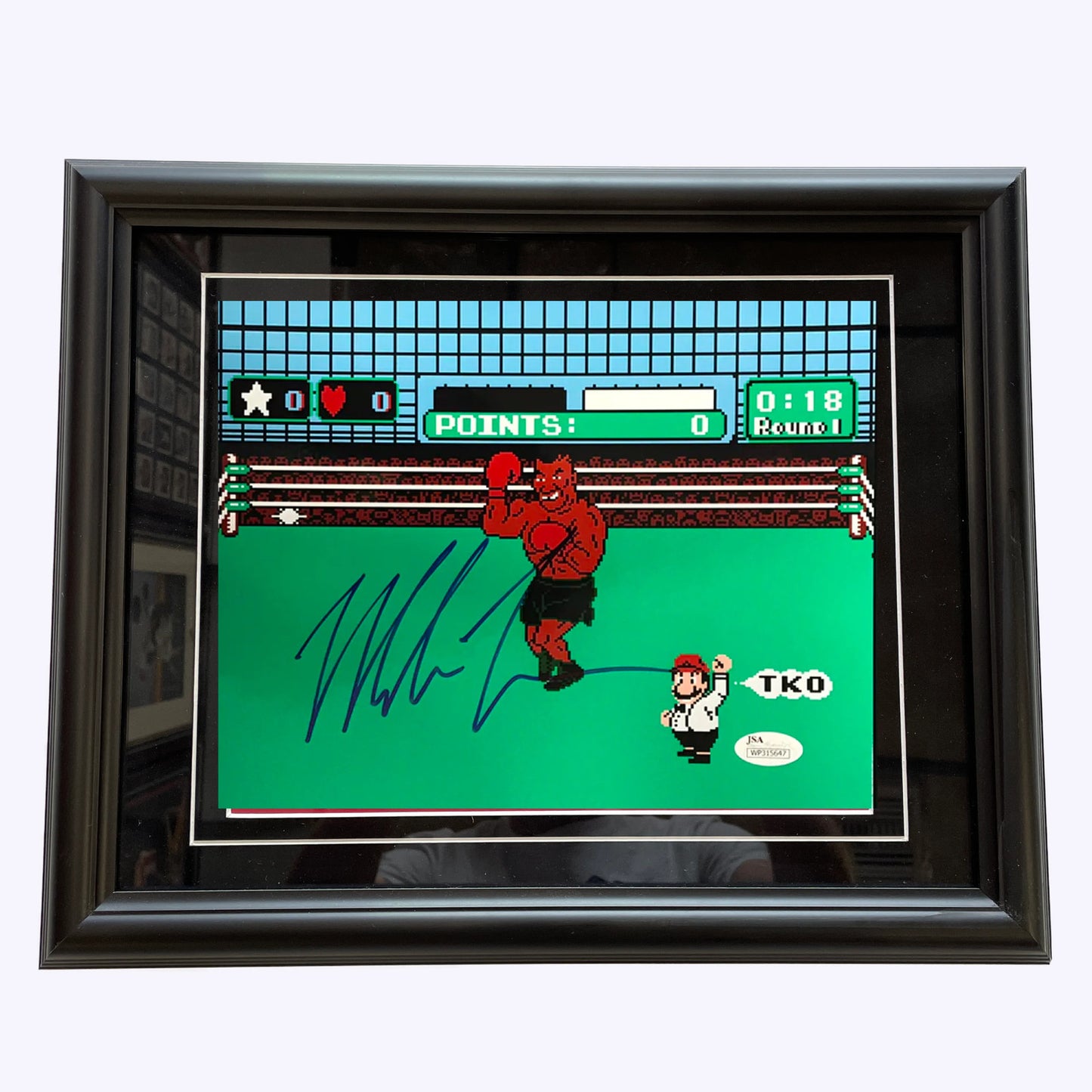 Mike Tyson Autographed Tyson'S Punchout 8X10