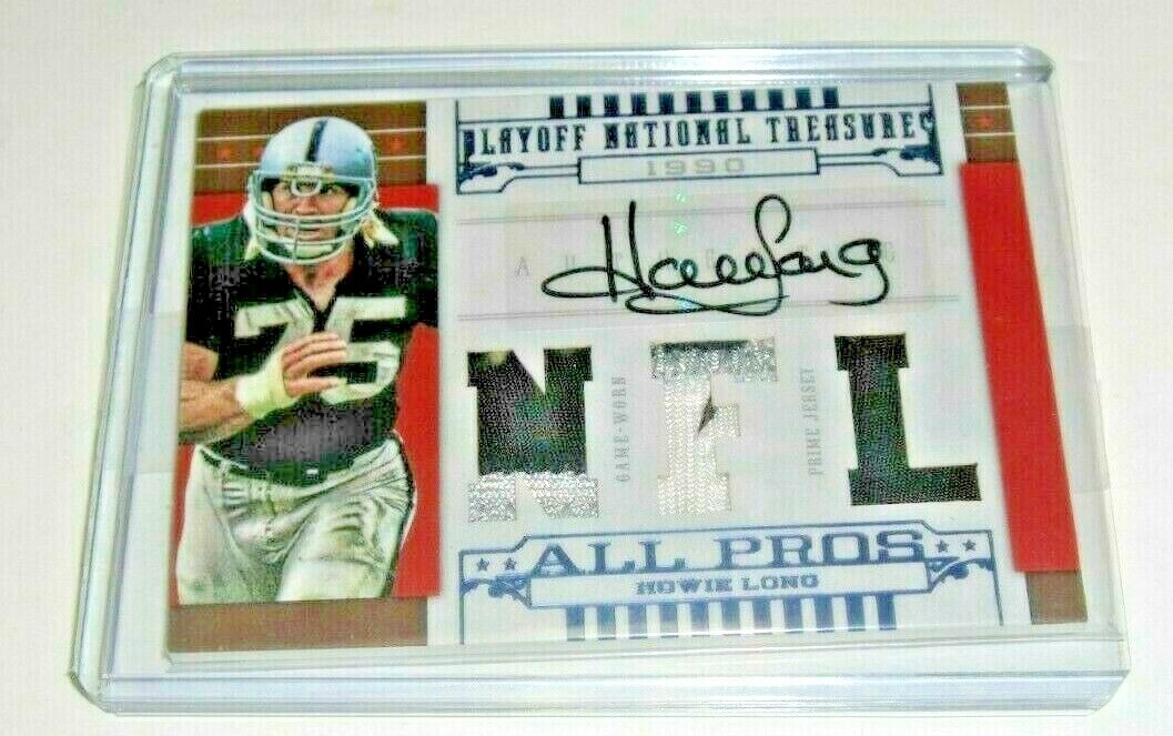 Howie Long 08 National Treasures Game Triple