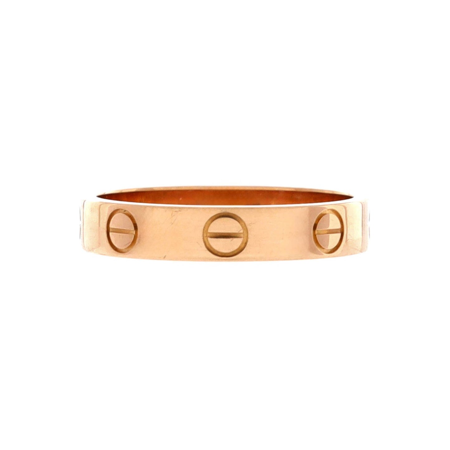 Cartier Love Wedding Band Ring 18K Rose Gold
