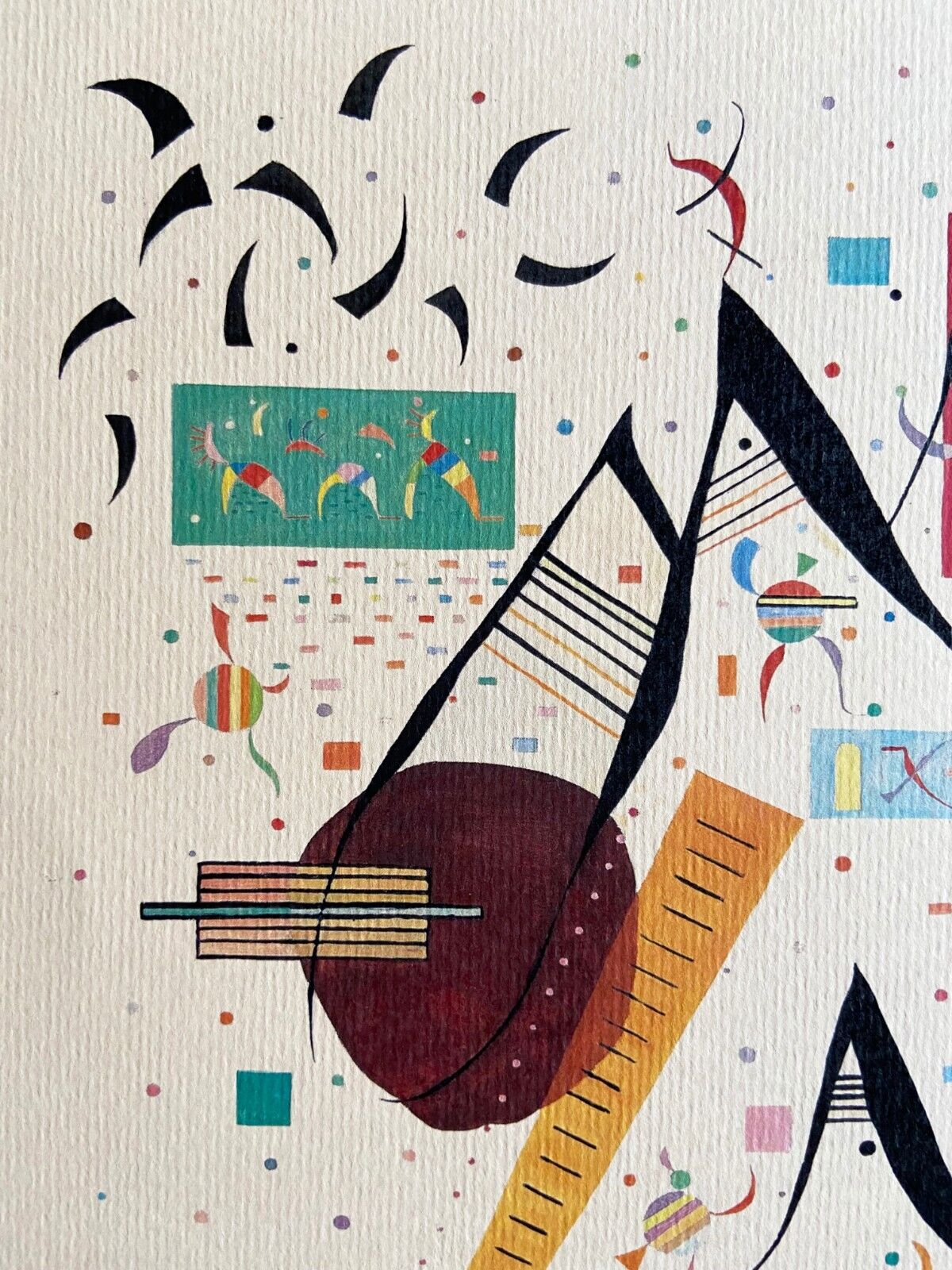 Wassily Kandinsky Lithograph Mourlot 1951 Coa