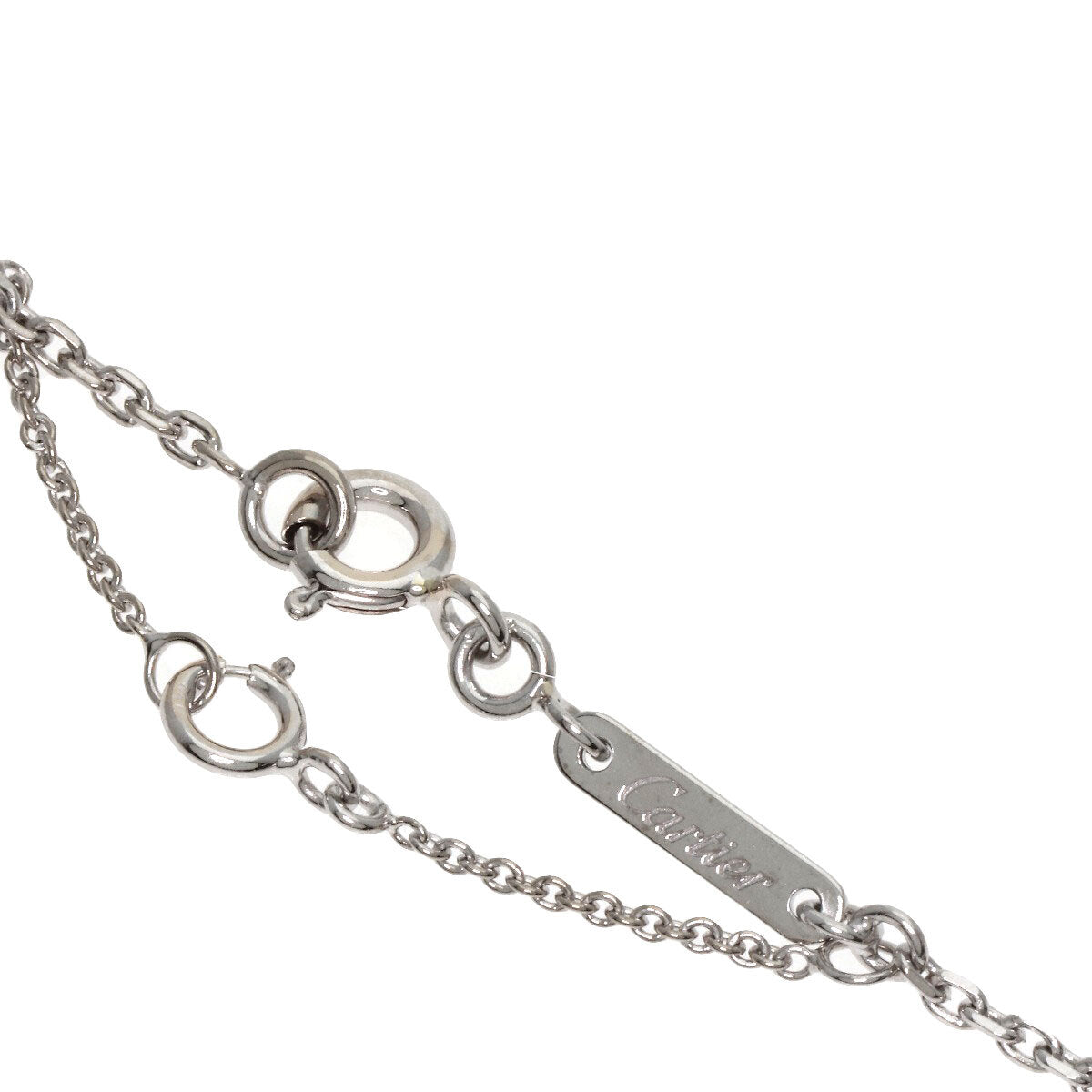 Cartier Necklace C Heart K18 White Gold