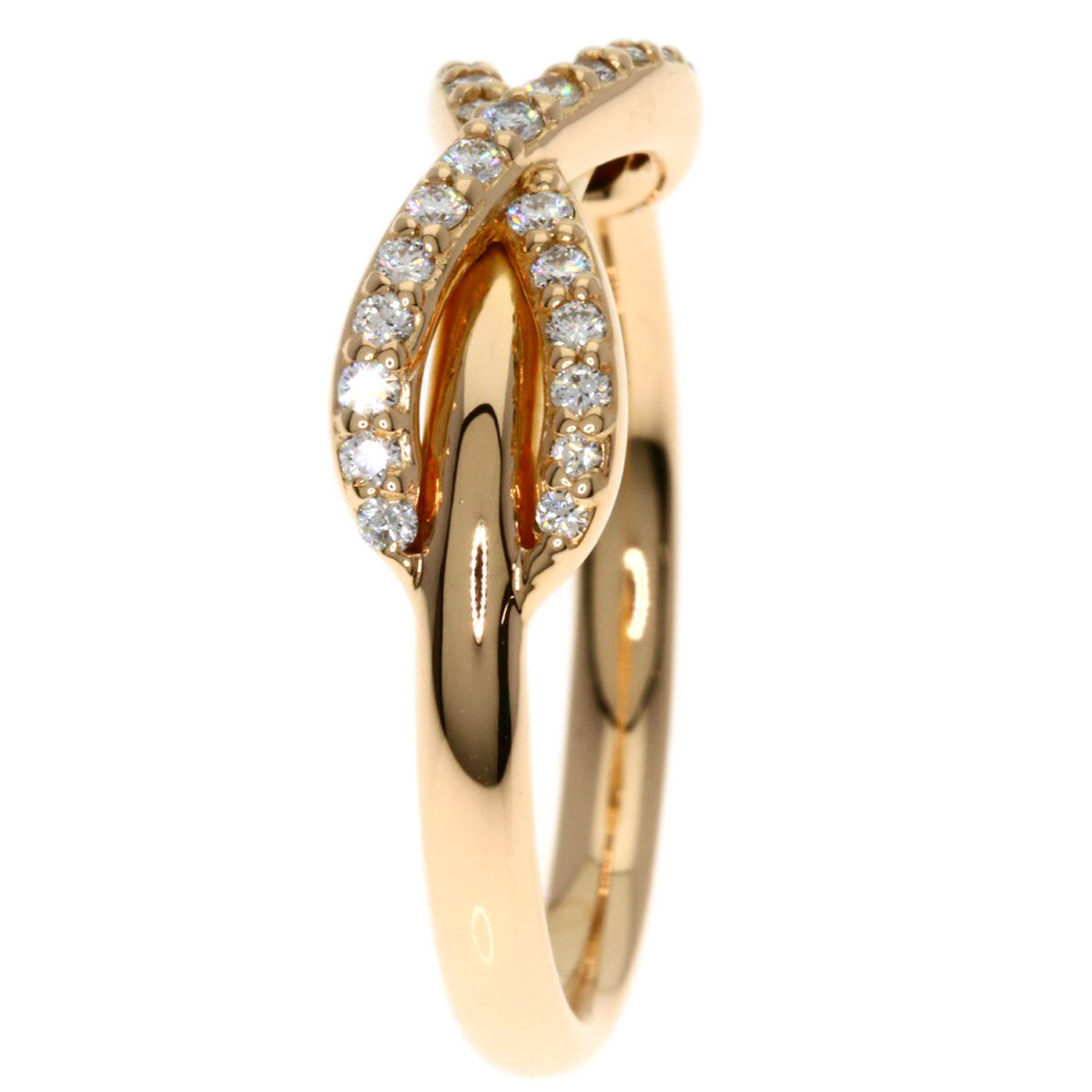 Tiffany&Co. Ring Infinity Diamond K18 Pink Gold