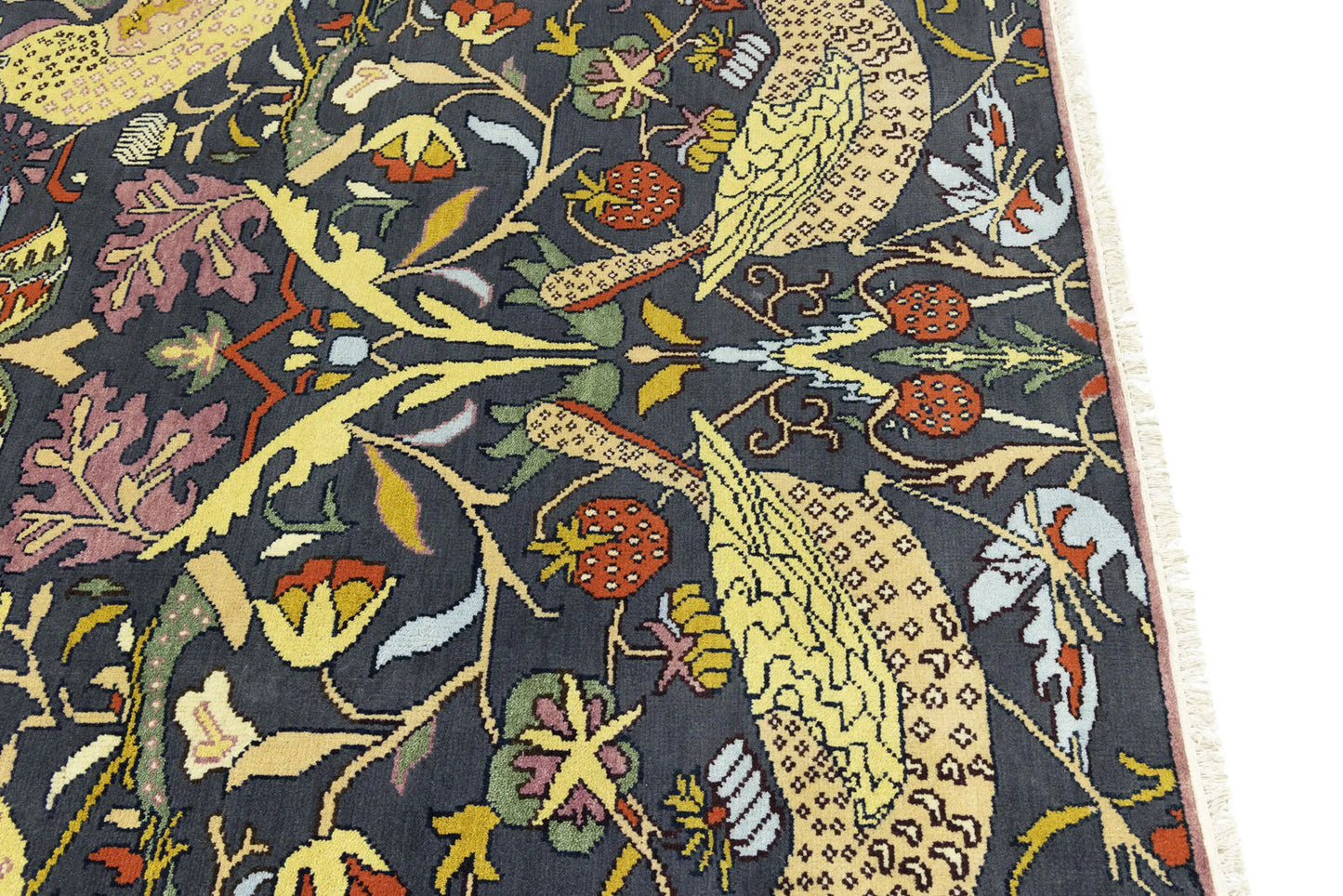 One-Of-A-Kind Birds Design Chobi Oriental Rug