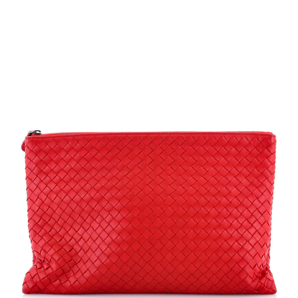 Bottega Veneta Zip Pouch Intrecciato Nappa Large