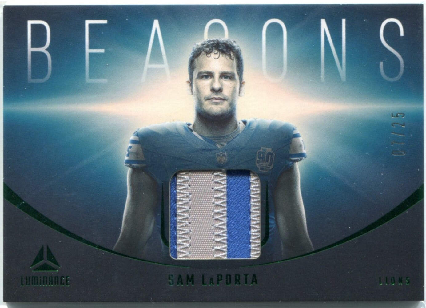 Sam Laporta 2024 Panini Luminance Beacons 2 Color