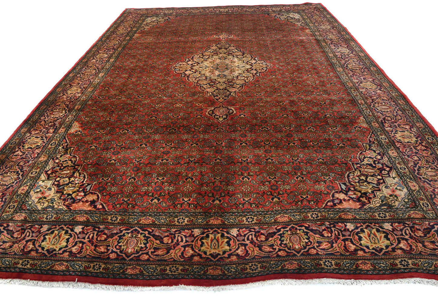 Handmade Vintage Rug Tribal Floral Extra Large