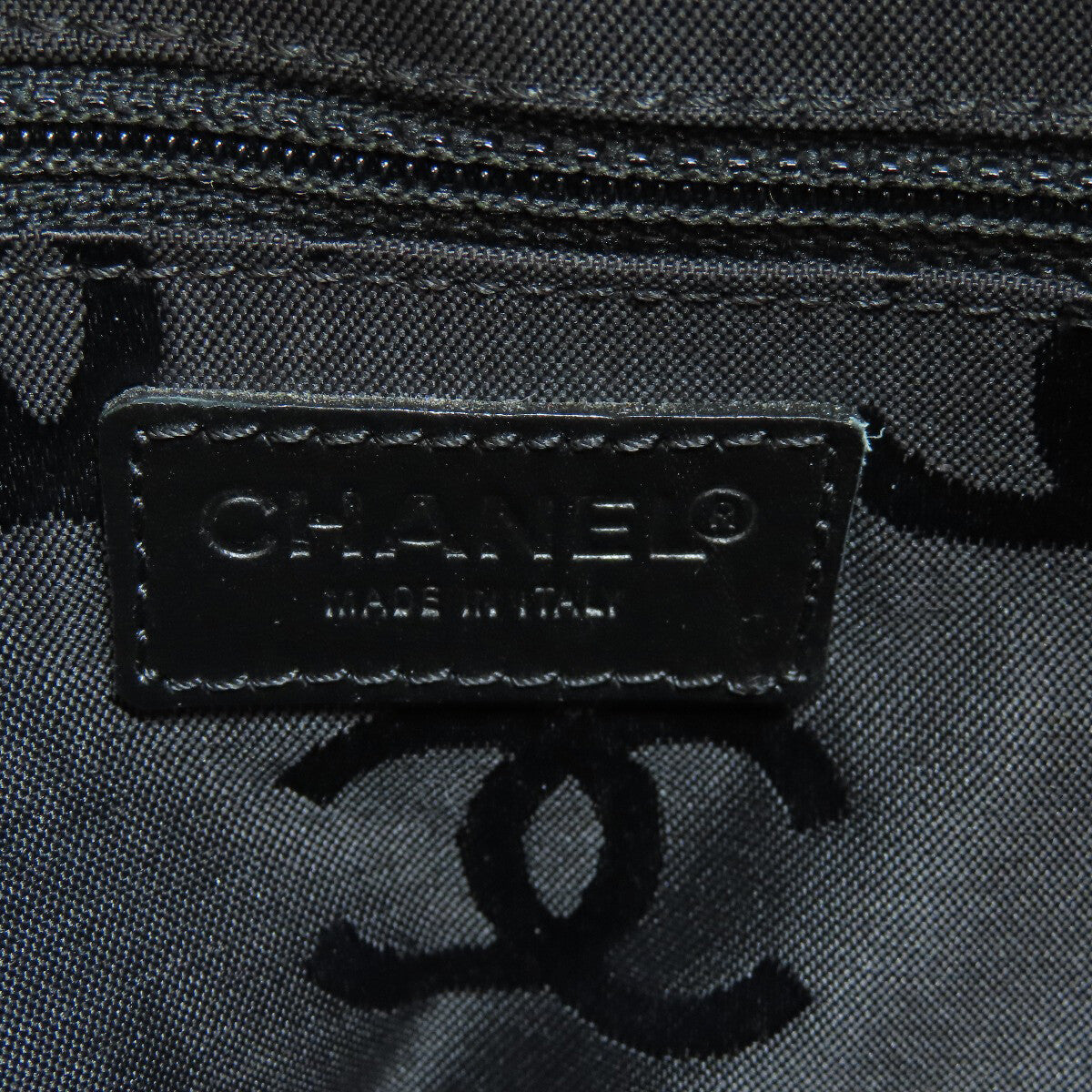 Chanel Tote Bag Coco Mark Wild Stitch Grained