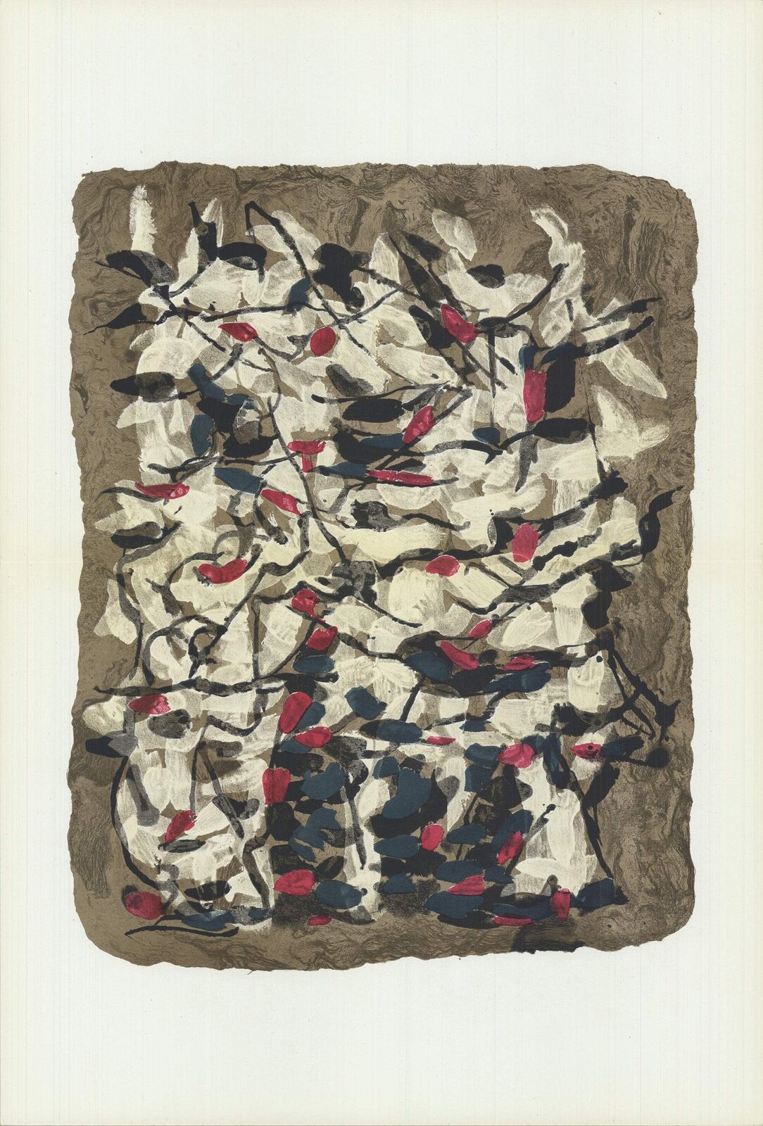 Jean-Paul Riopelle Composition Iv-160 " Lithograph