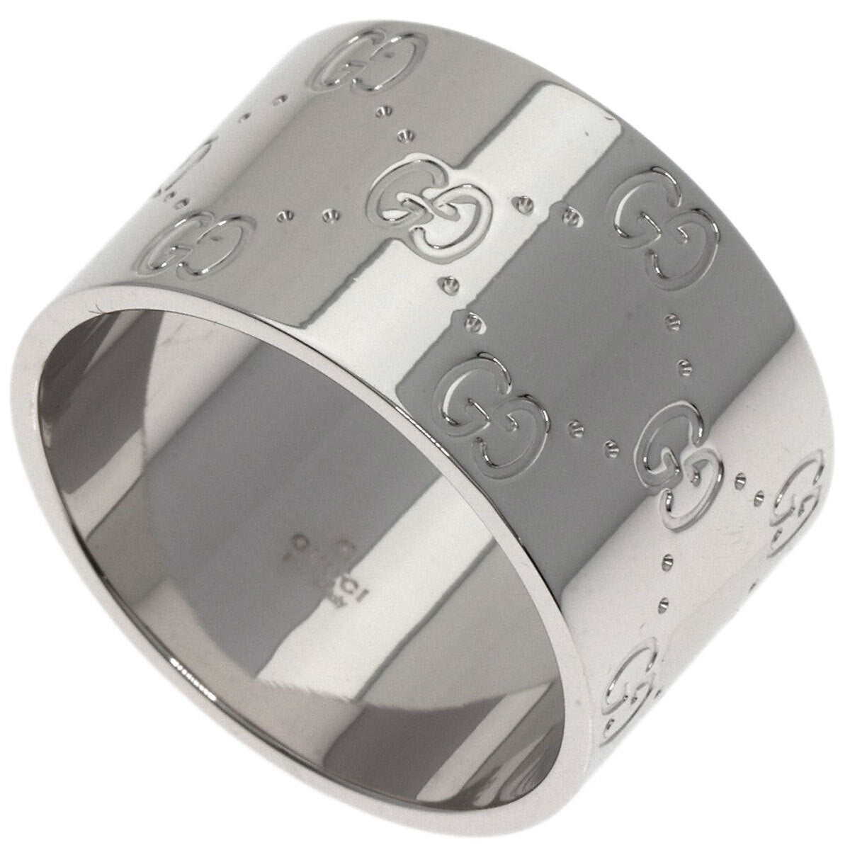 Gucci Ring Icon Wide # 25 K18 White Gold