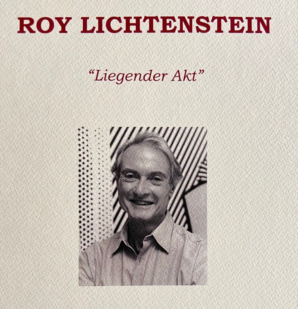 Roy Lichtenstein Lithograph Coa Hand Numbered Signed Collection