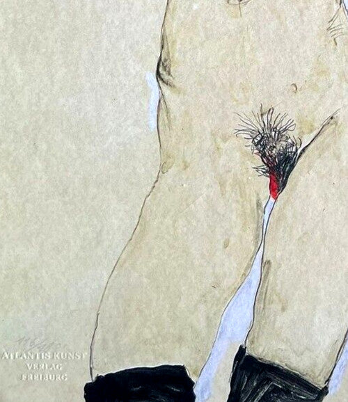 Egon Schiele (Lithograph Coa Signed Numbered In Pencil Limited)