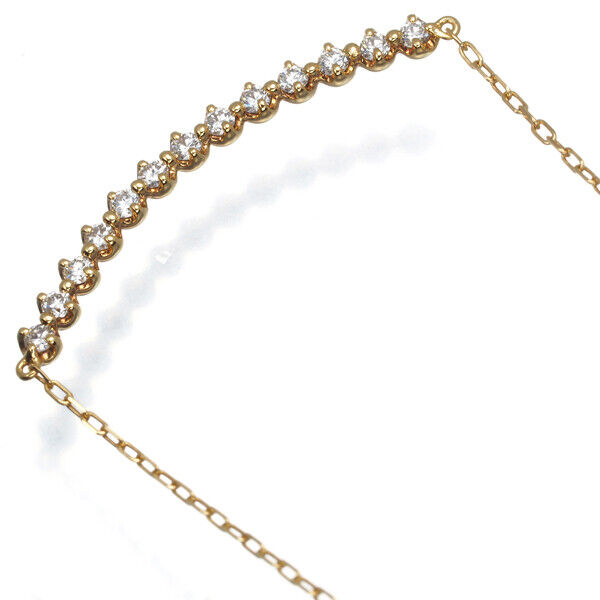 Diamond 0.22Ct Necklace 18K 750 Yellow Gold