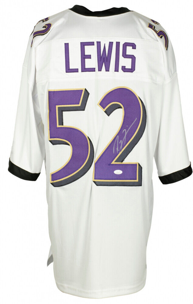 Ray Lewis Signed/Autographed Ravens Custom White
