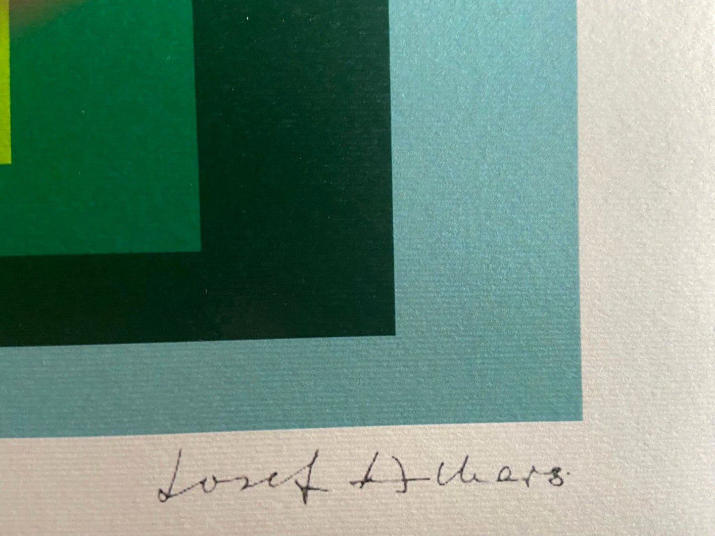 Josef Albers Lithograph Coa Numbered Stamped