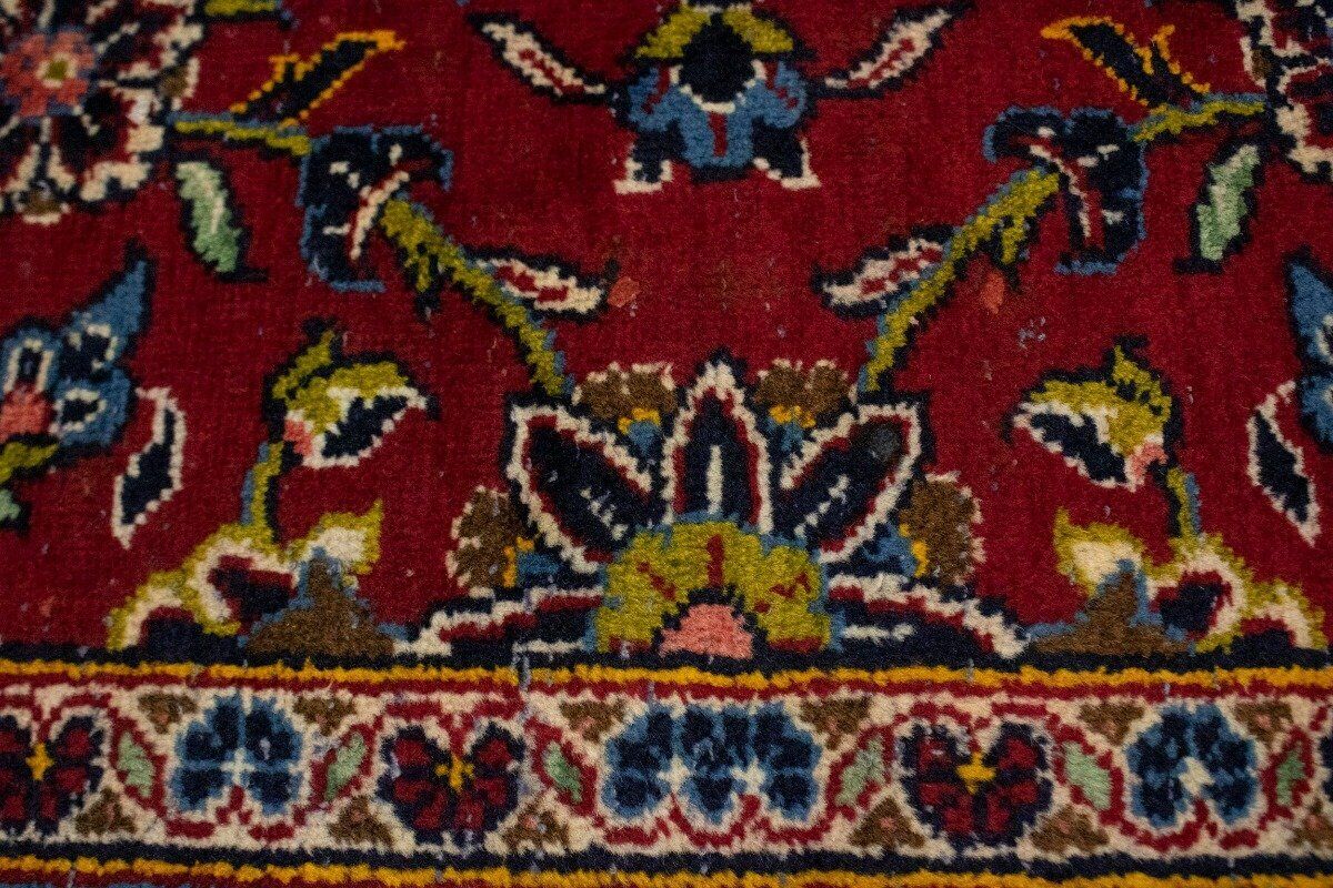 Large Hand-Knotted Vintage Oriental Rug