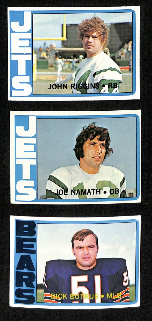 1972 Topps Football Complete Low Number Set (263)