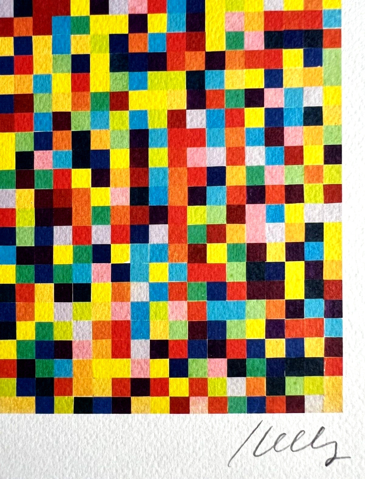 Ellsworth Kelly Lithograph Coa Signed Op Numbered