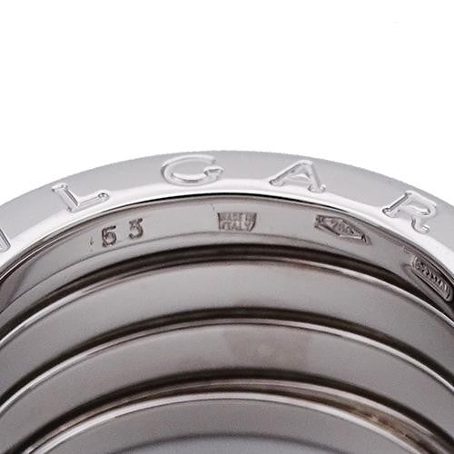 BVLGARI ring men's 750WG B-zero1 4 bands white