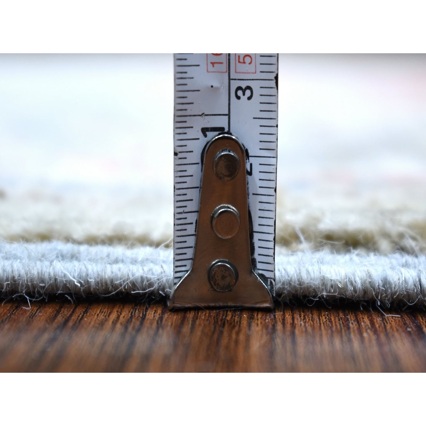 2'7"X17'5" Hand Knotted Angora Oushak Gray Extra Soft Wool Xl Runner Rug