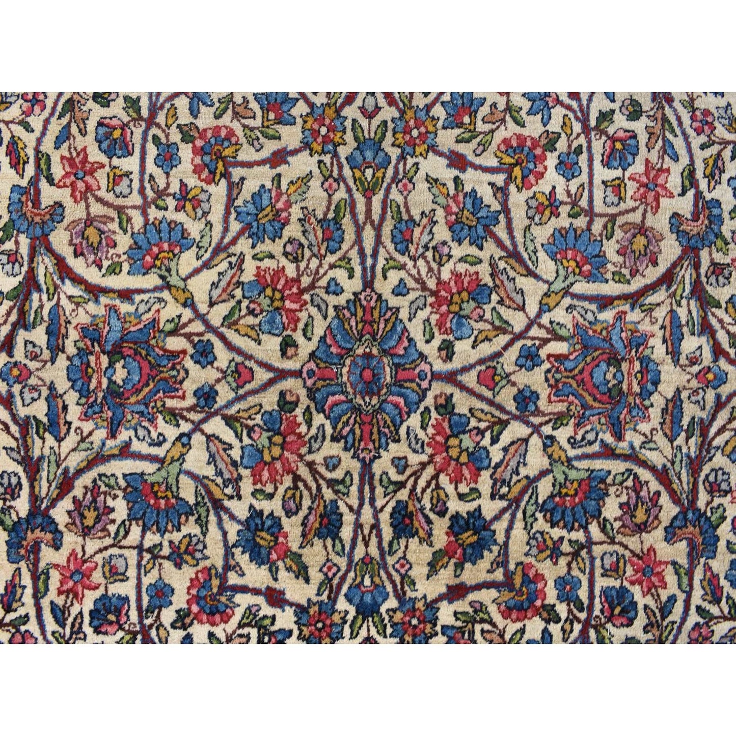 8'9"X11'5" Yellow Antique Zoroastrian Karman 100% Wool Hand Knotted Rug