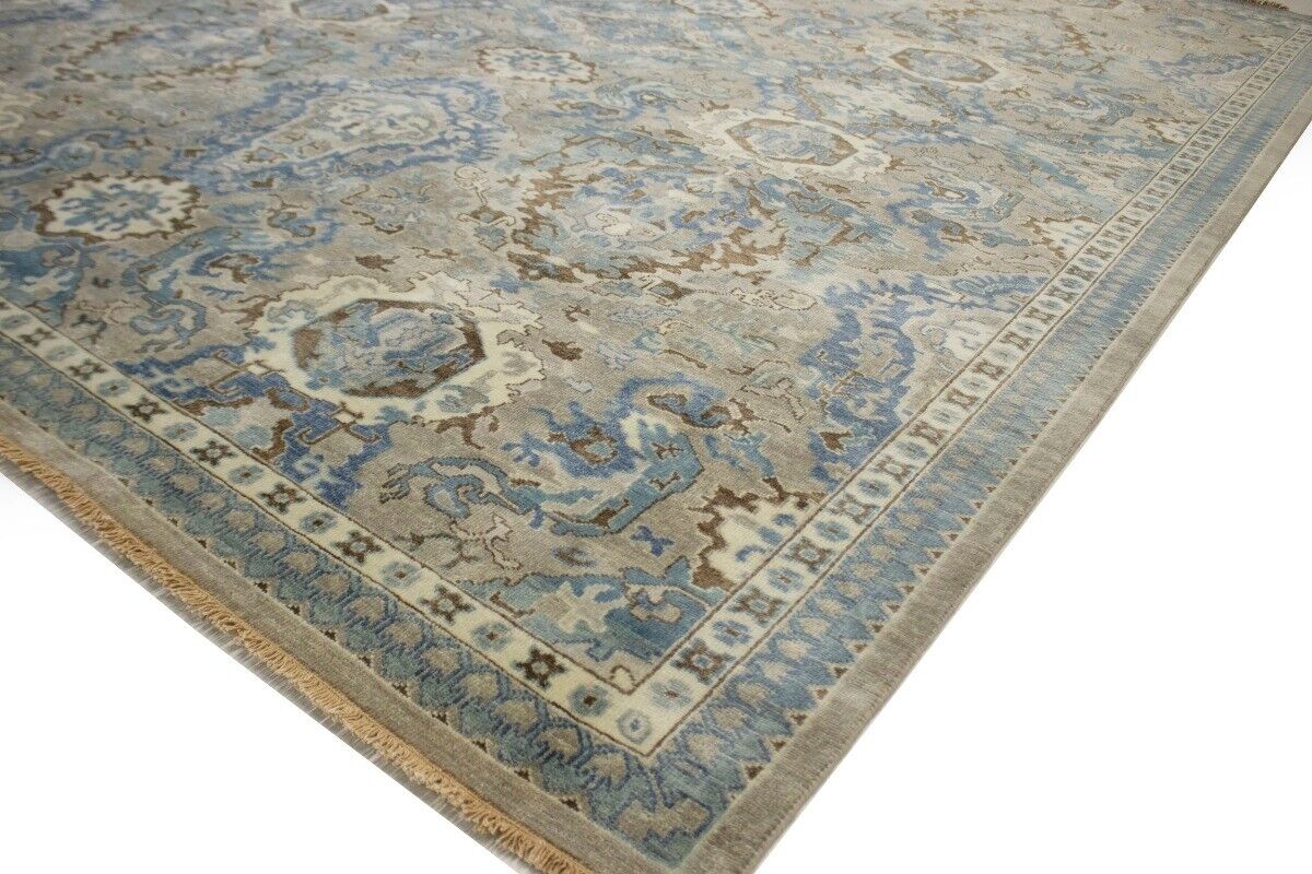 9X12 Ft Handmade Classic Osh Chobi Floral Rug