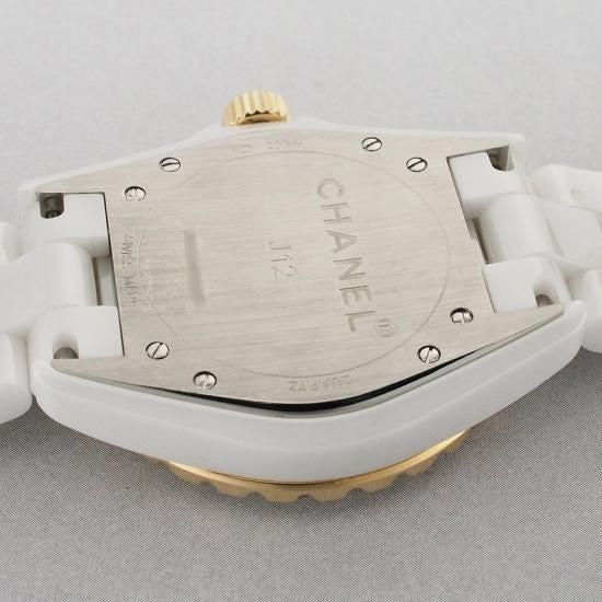 Chanel J12 38Mm Genuine 11P Diamond Index H2180 New Buckle Ceramic/Ss/Pg